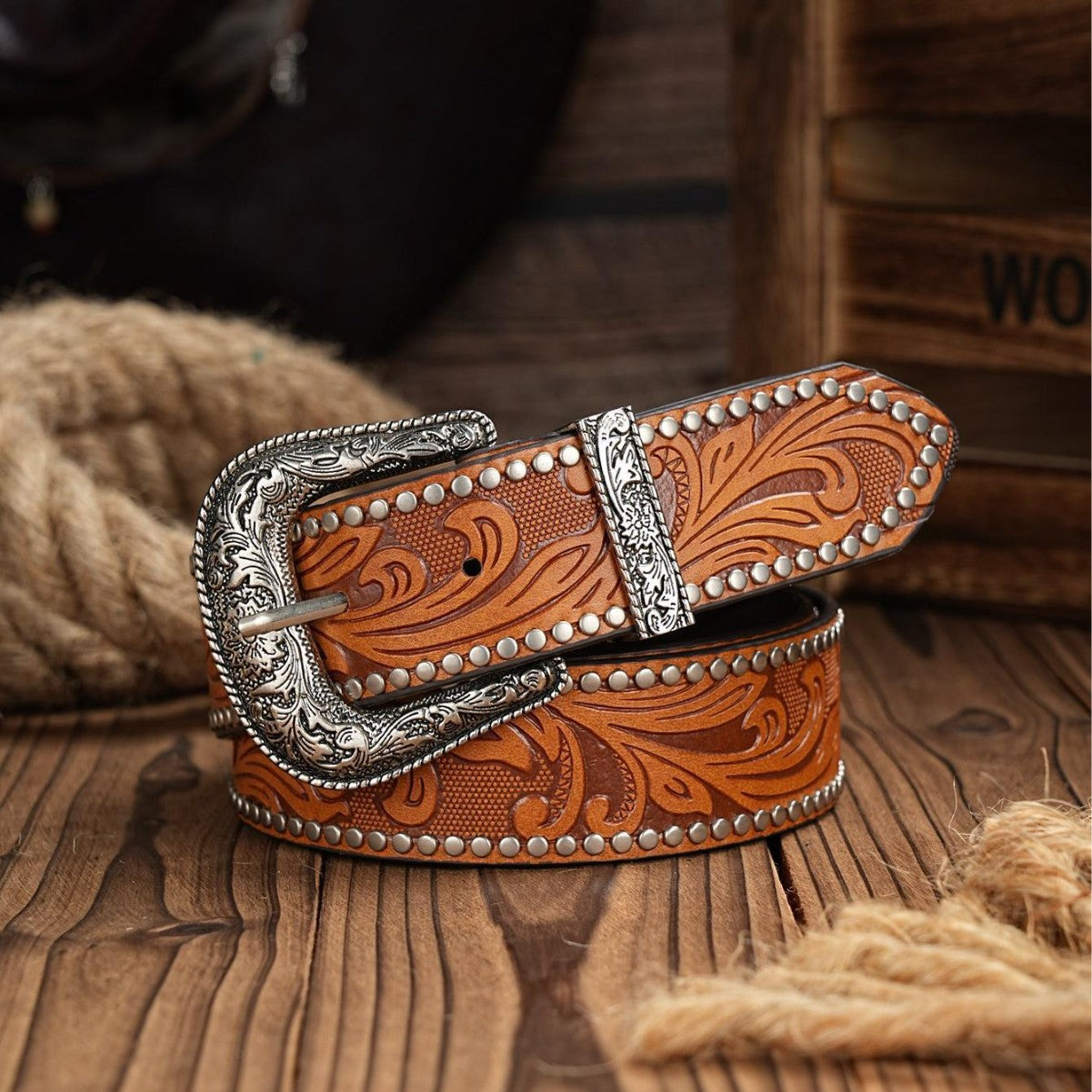 Ceinture rétro Western Cowboy pour femmes