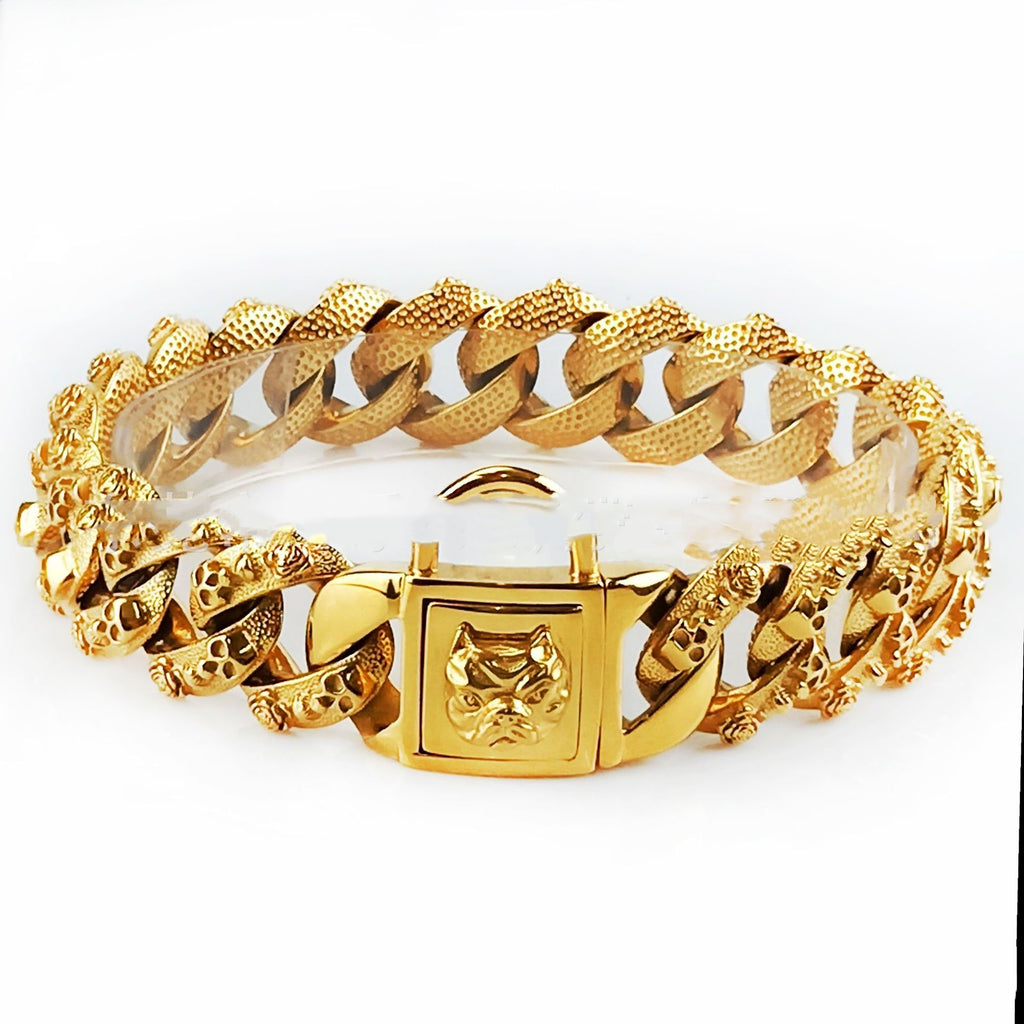 Collier de collier en acier inoxydable Crâne