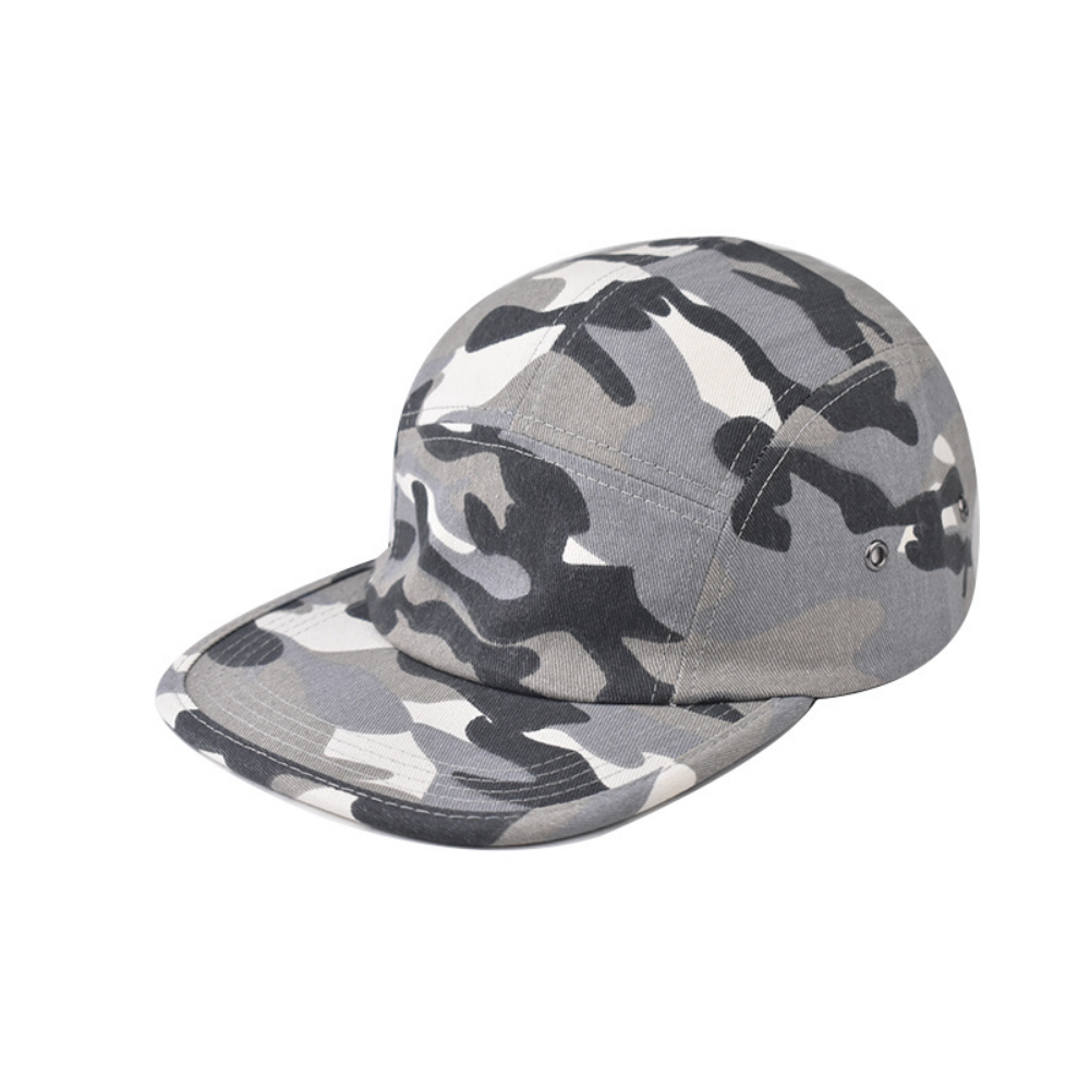 Vintage multicolore chapeau cinq pièces à bord plat avec beau design