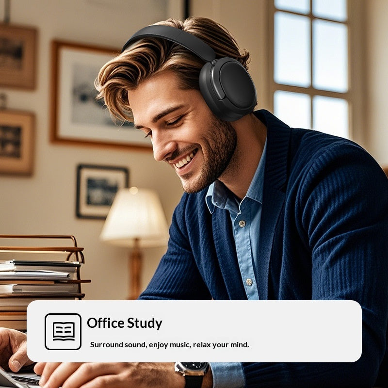Casques Bluetooth over-Ear sans fil avec une basse puissante et une batterie extra-long