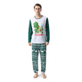 Famille European and American Christmas Parent-child Printed Pajamas Set