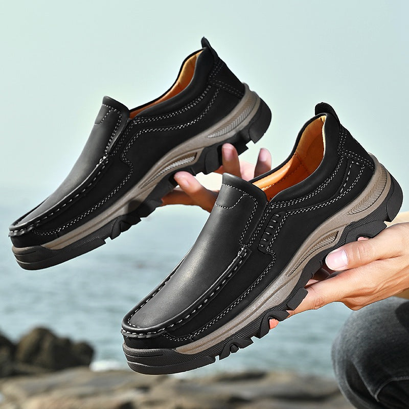 Chaussures en cuir léger et casual pour hommes