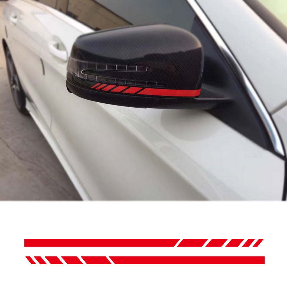 Sticker de voiture côté miroir rayé