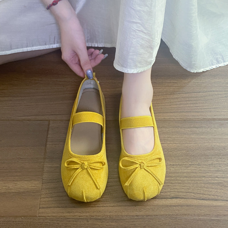 Femmes Vintage Split Toe Flats Matching Daily