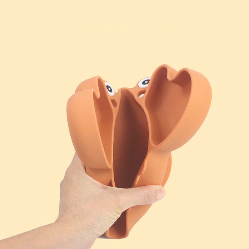 Plaque de coutellerie fractionnée en silicone pour nourrissons