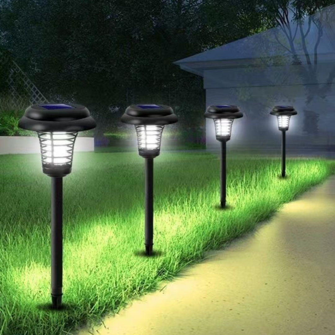 Cour extérieure à énergie solaire et lampe de jardin Mosquito-Repulsive