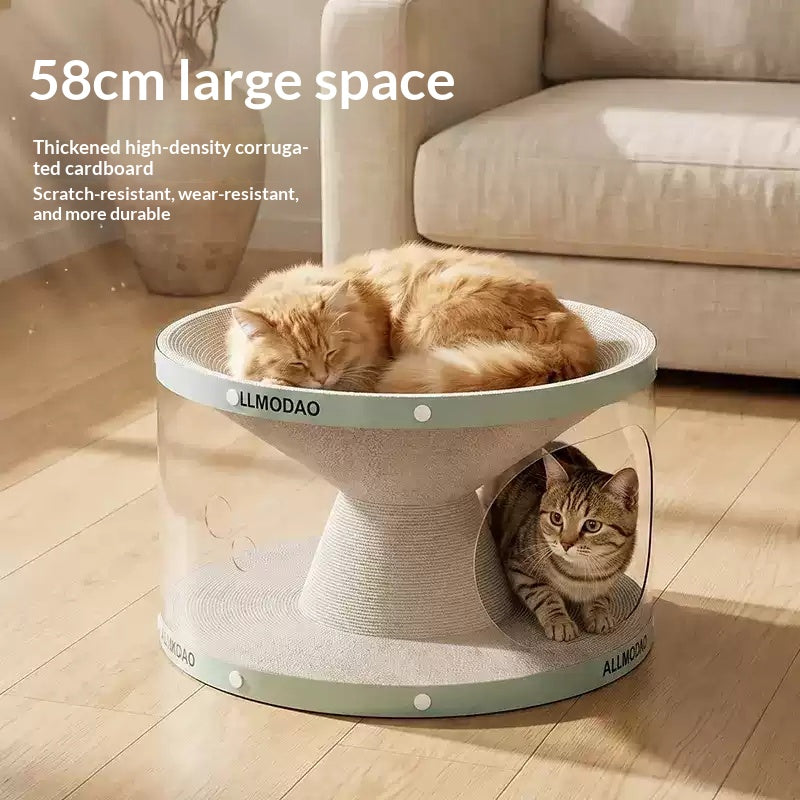 All-in-one No-installation Cat Scratcher Tunnel Toy