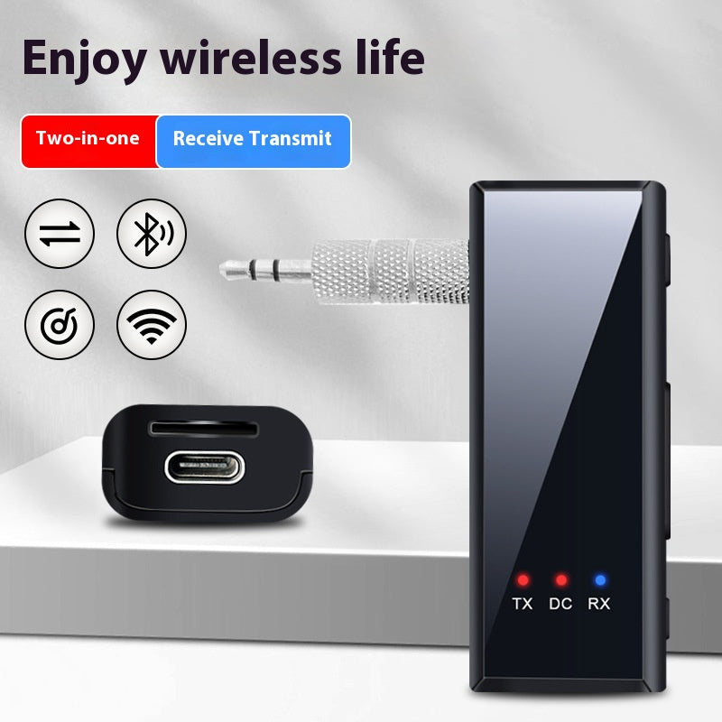 Adaptateur Bluetooth 35mm Voiture Bluetooth 54 Récepteur et émetteur audio deux en un