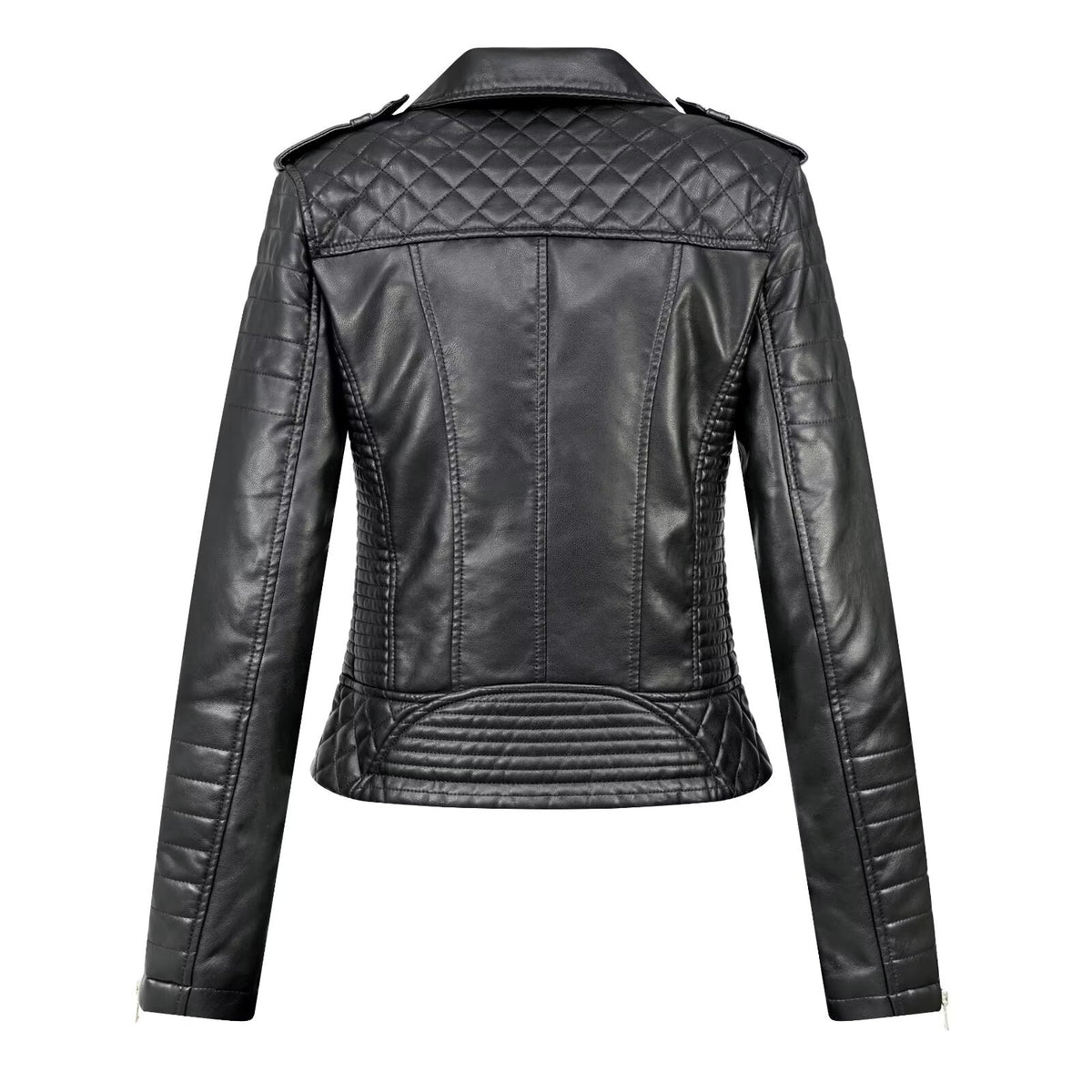Veste en cuir PU pour femmes