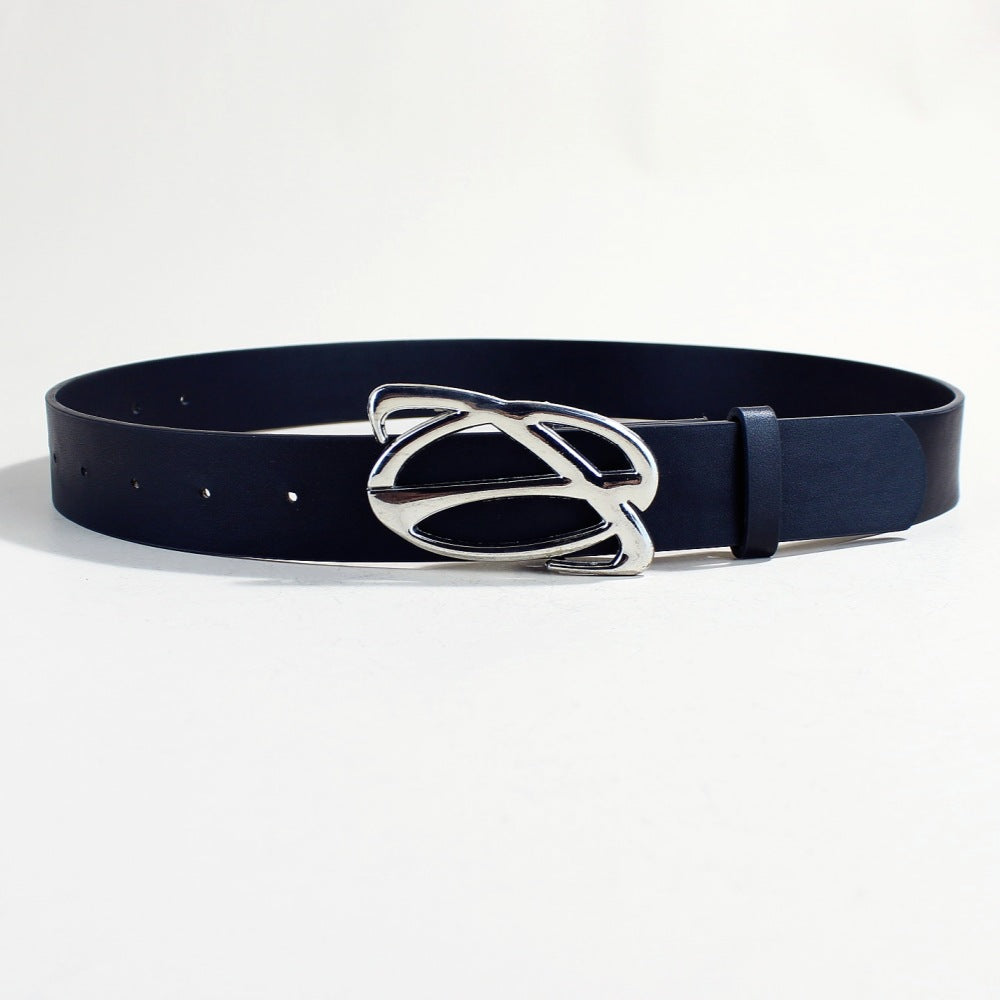 Tendance décontractée Boucle d'argent ceinture