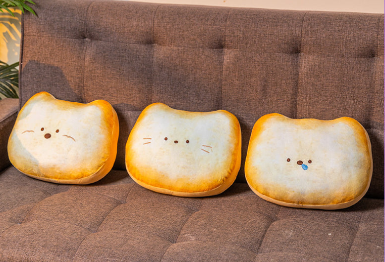 Pillow-Toast Pattern-Polyester Fiber-1 Piece