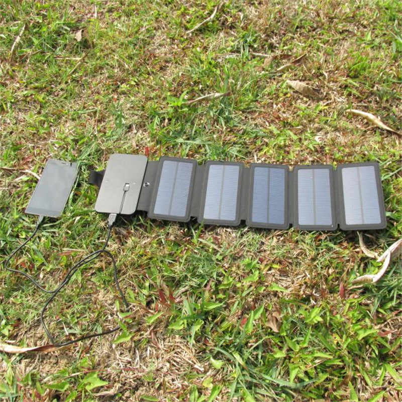 Chargeur de panneau solaire pliant extérieur Portable 5V 2.1A Appareils de sortie USB Camp Randonnée Backpa
