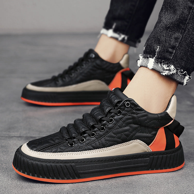 Chaussures de plateau tendance et polyvalent pour hommes