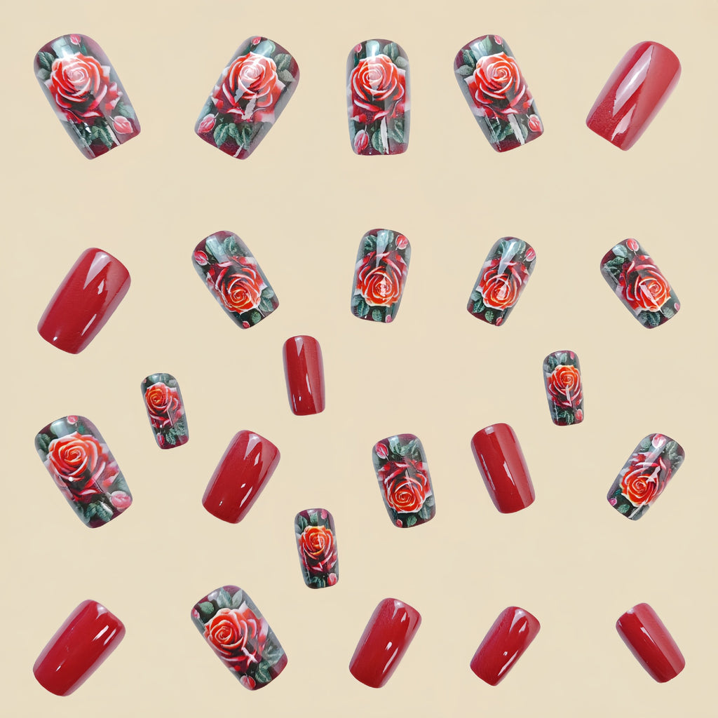 Détachement de 24 pièces Faux Nail Patch