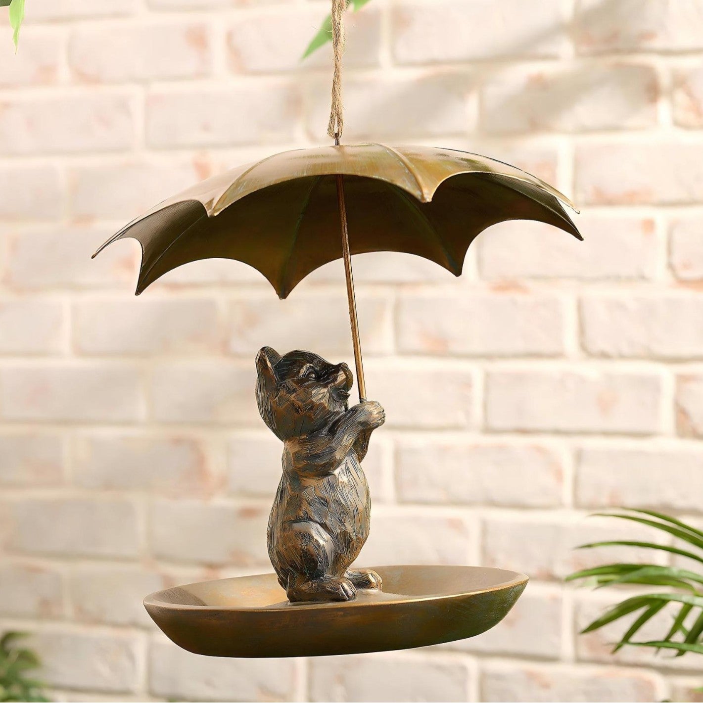 Accueil Nourriture d'oiseaux en forme de parapluie portable créatif