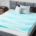 2-3 pouces Gel Mémoire Mousse Matelas Topper Matelas de refroidissement de pleine taille doux et respirant être