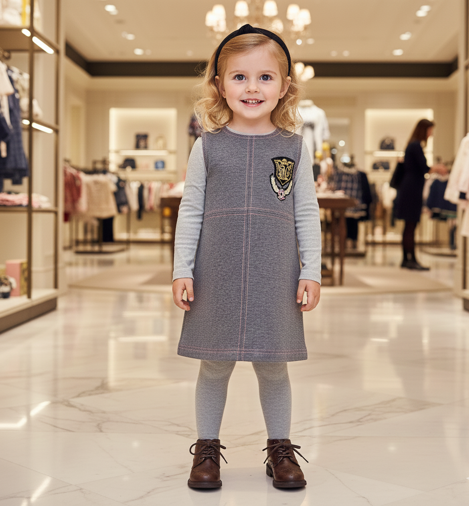 Filles PU Robe en cuir sans manches A Ligne Mini robe Enfants Robe de fête d'hiver 2-7Y