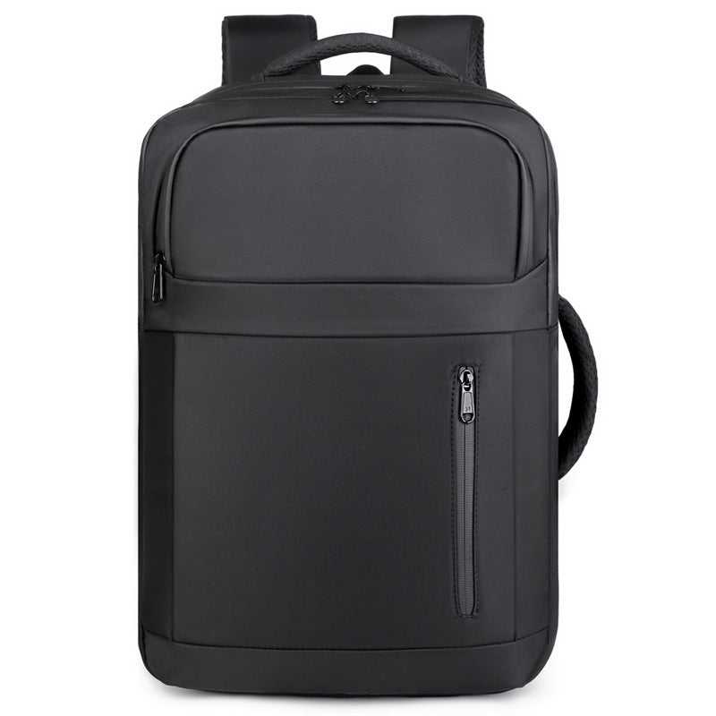 Sac à dos pour ordinateur portable d'affaires multifonctionnel résistant à l'eau de couleur solide