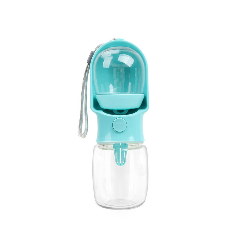 Bouteille d'eau portable pour chien de fuite avec distributeur d'eau pour animaux de voyage pour la marche et le salut