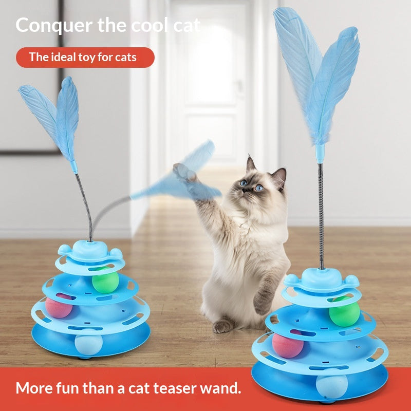 Jeu de chat auto-entertainment boule tournante de chat