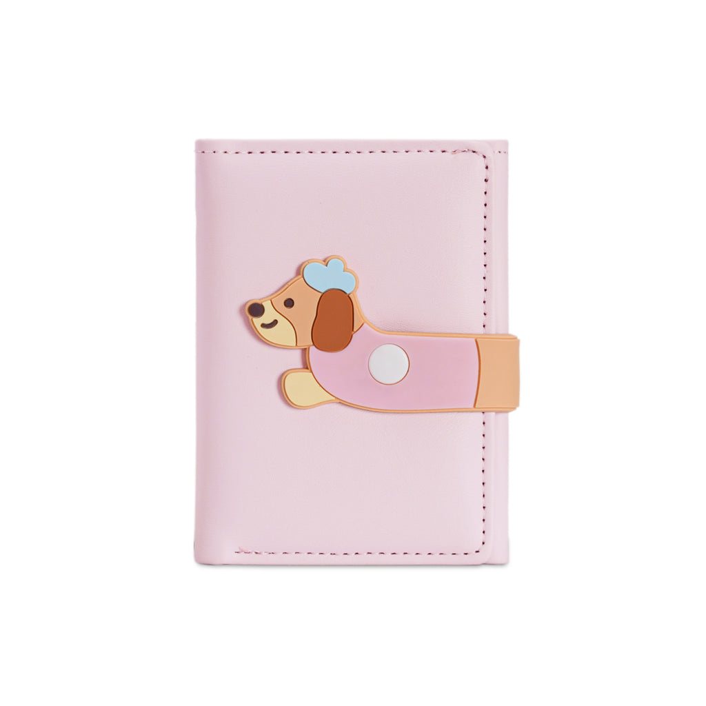 Fille Coeur Cartoon Mignon Illustration Étudiant Mini Court Portefeuille