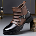 Bottes thermiques retro de style britannique avec fermeture éclair latérale