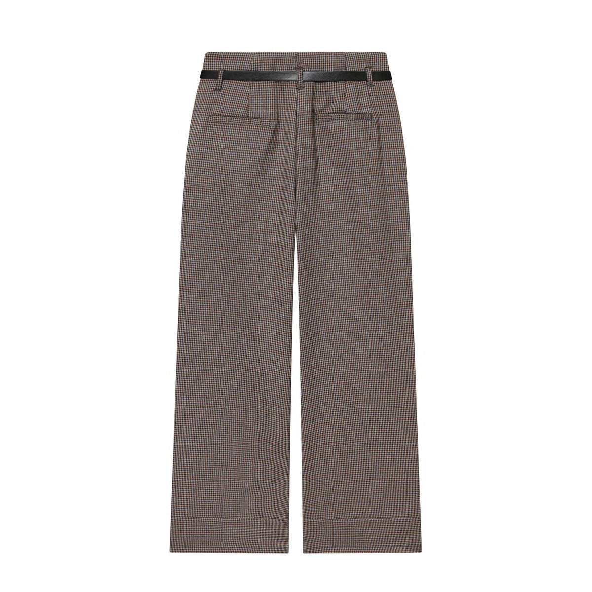 Pantalon à jambes droites avec ceinture