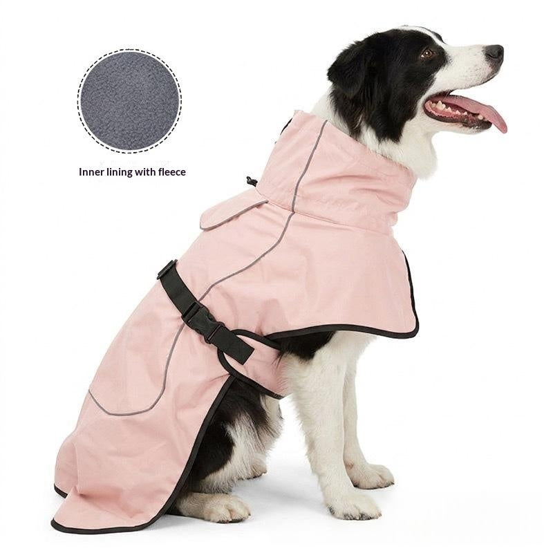 Vêtements de chien d'hiver Fleece-lined Warm Windbreaker