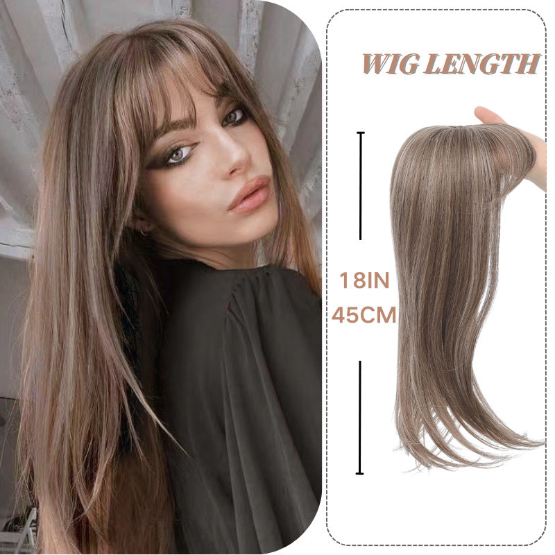 Perruque intérieure boucle Coiffure synthétique simulation cheveux Clip Extension