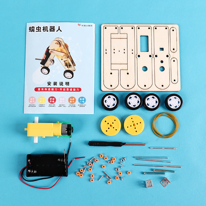 Production technologique d'un robot de crawling de vers bionique