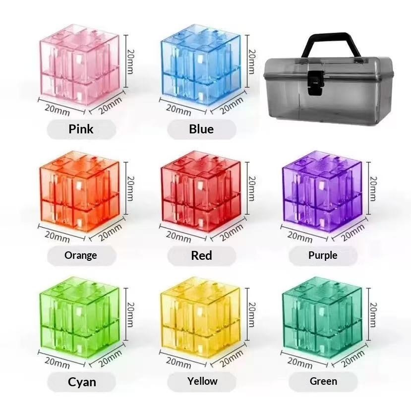 Jouet de bloc magnétique transparent de bricolage