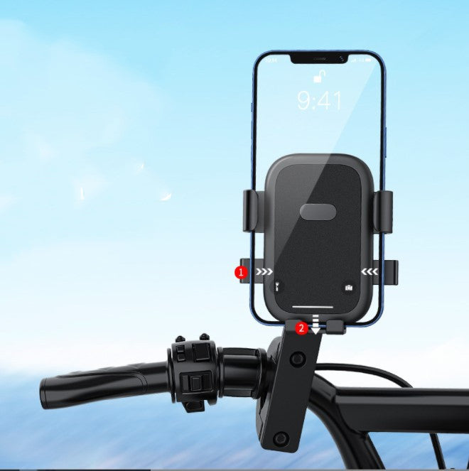 Cyclisme Vélo Retroview télescopique Miroir Cyclisme Anti-shake Mobile Phone Navigation Wate