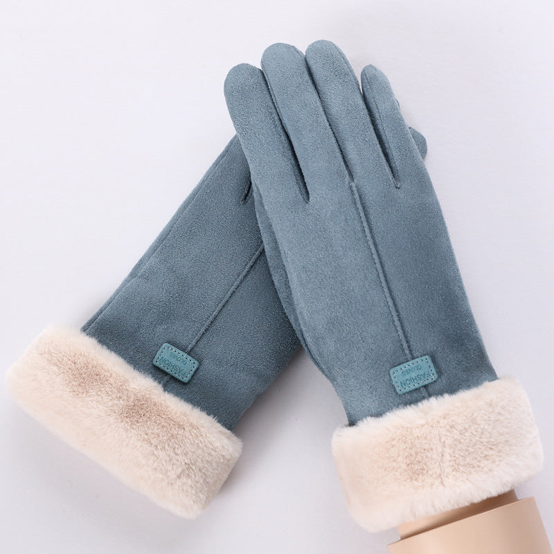 Gants thermiques compatibles écran tactile pour femmes cyclistes