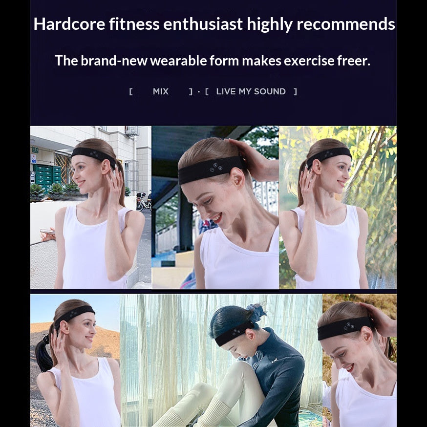 Casque Bluetooth Yoga Headcarf Headband Bandeau sport sans fil