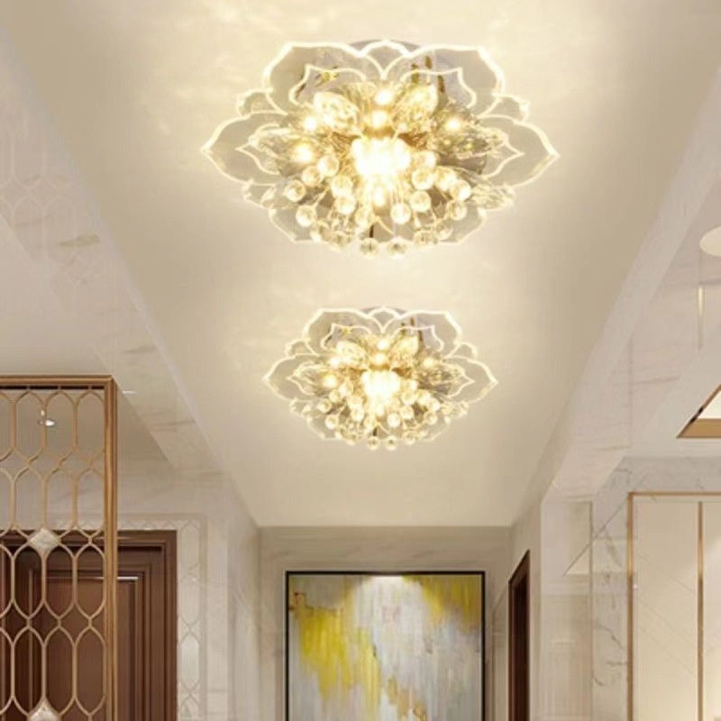Cristal couloir couloir lumière minimaliste moderne Spotlight LED encastré fixation