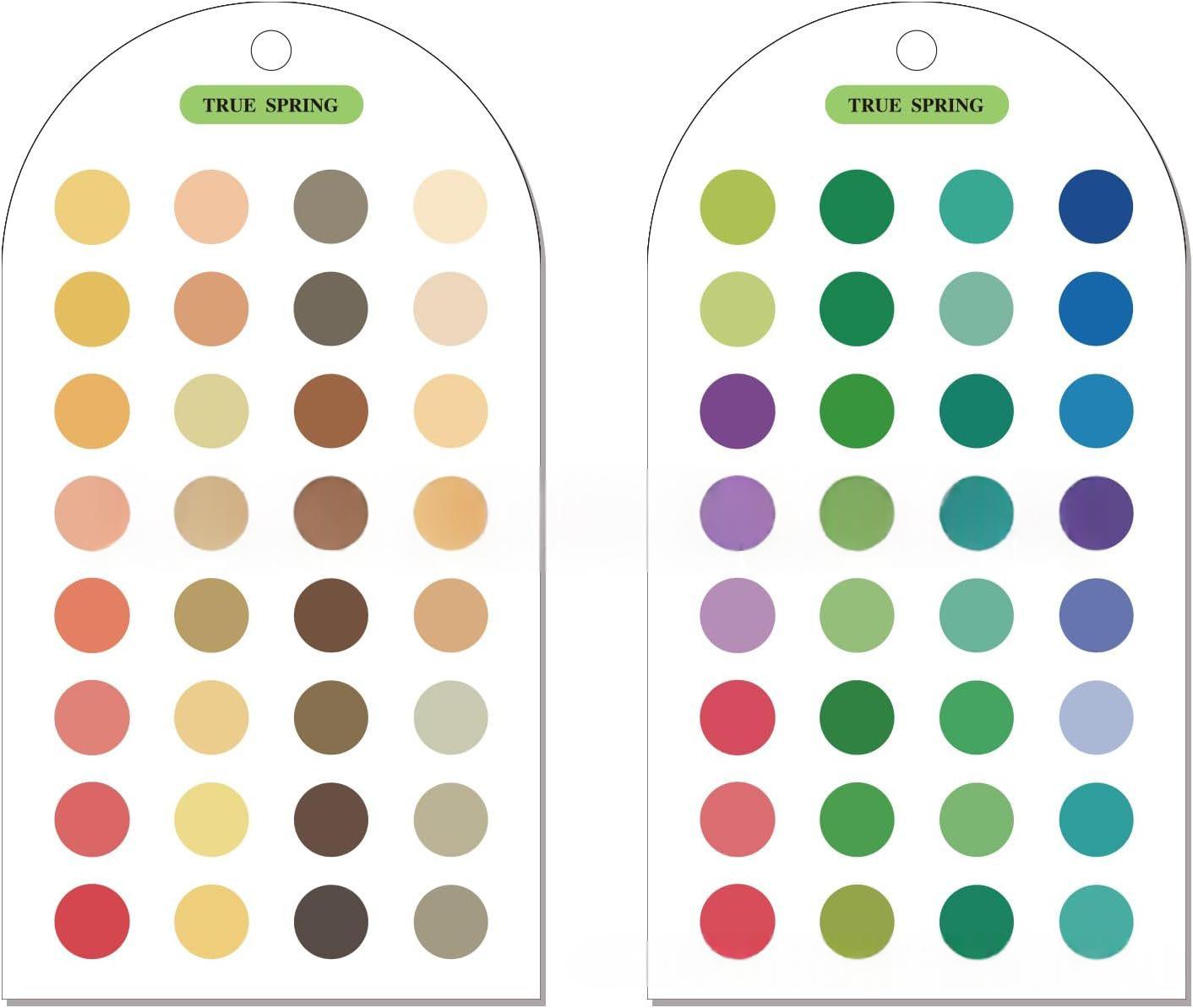 Palette couleur acrylique et carte d'analyse de couleur