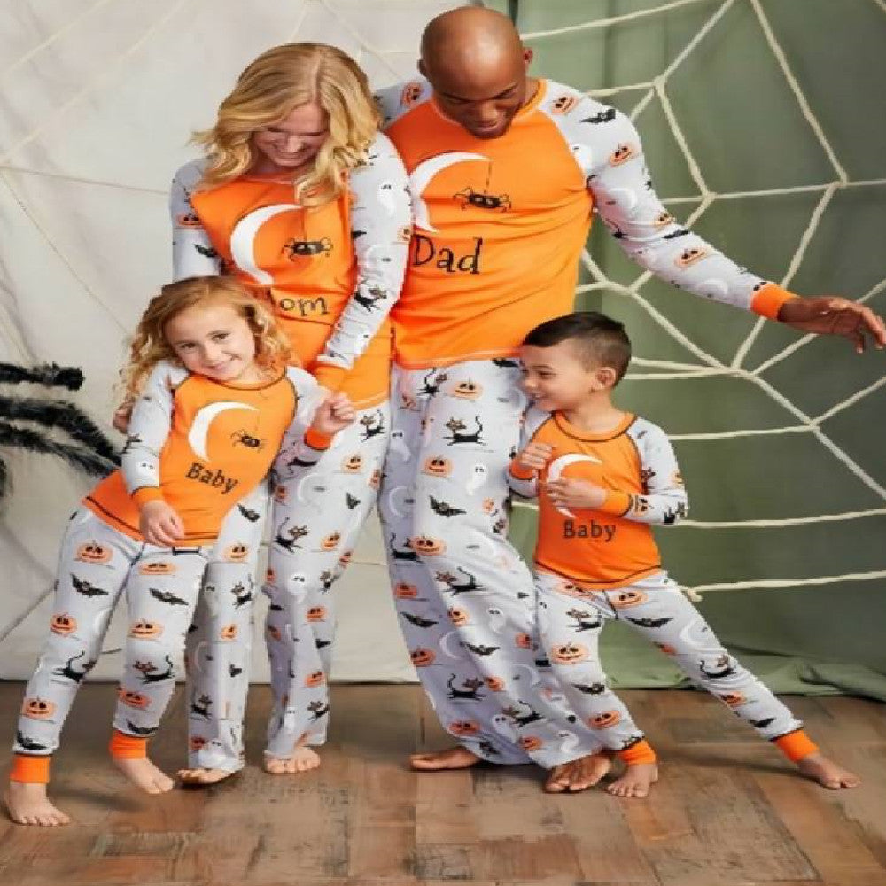 Personnalité de mode Halloween Imprimé Parent-enfant Outfit