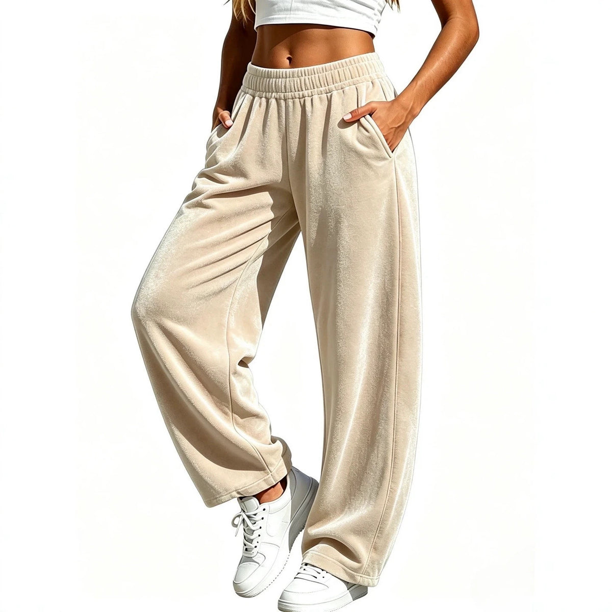 Pantalons à la mode pour femmes Sportif-casual