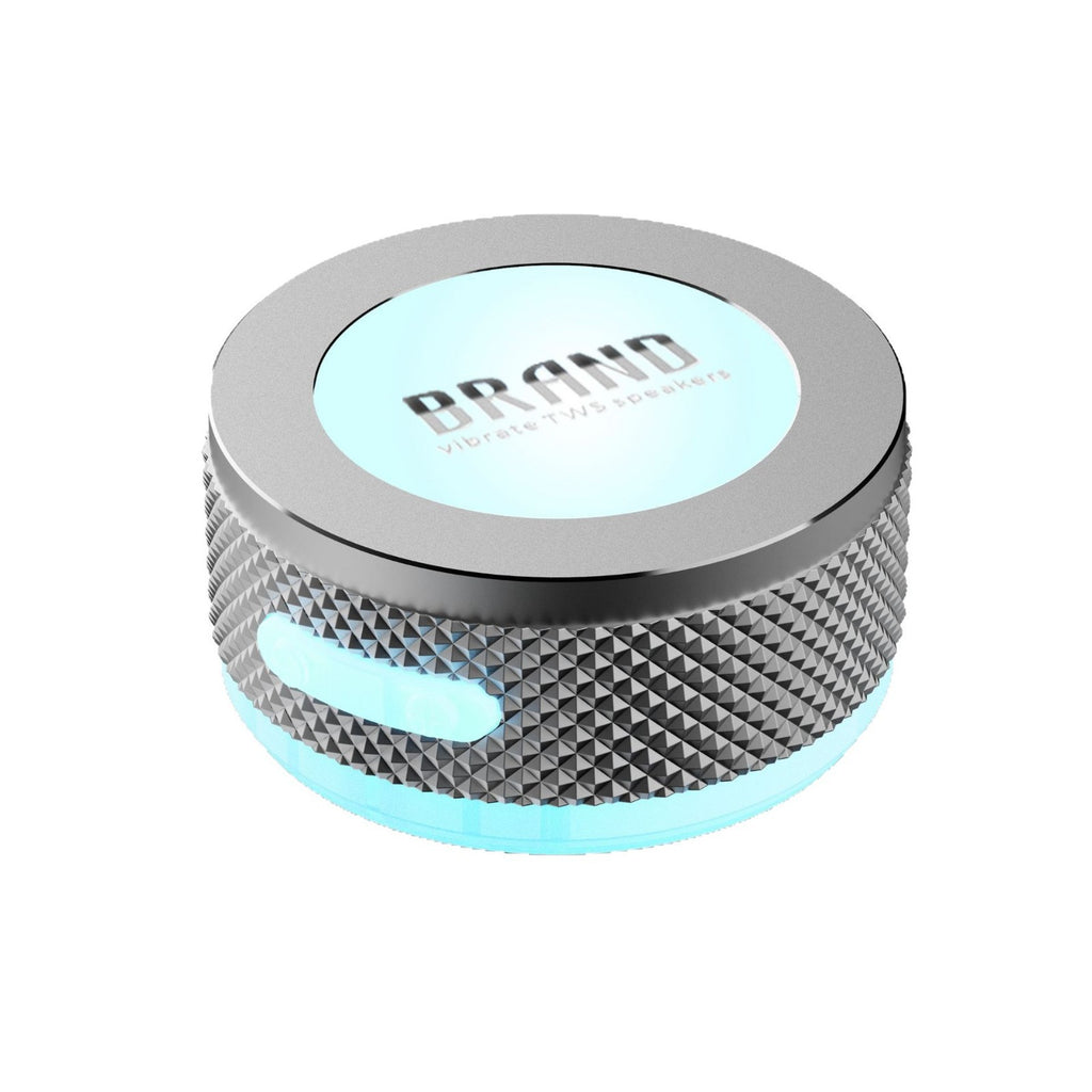 Haut-parleurs de conduction sans fil Bluetooth Vibration Haut-parleur avec lumière LED couleur P