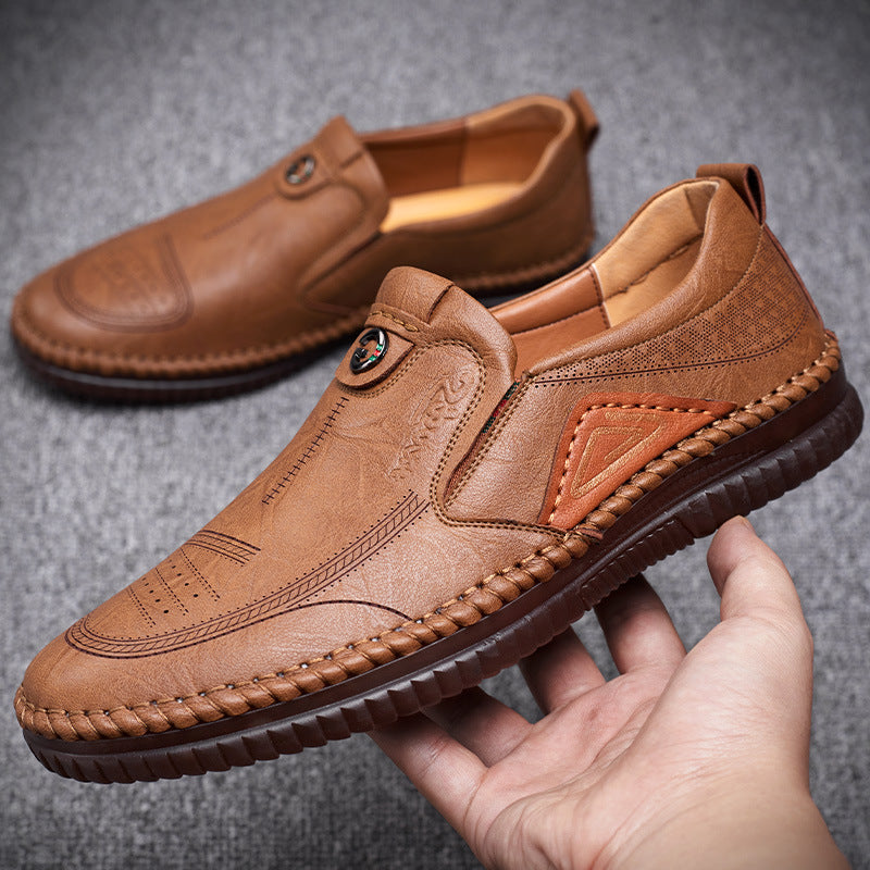 Hommes Casual Chaussures en cuir doux et respirant