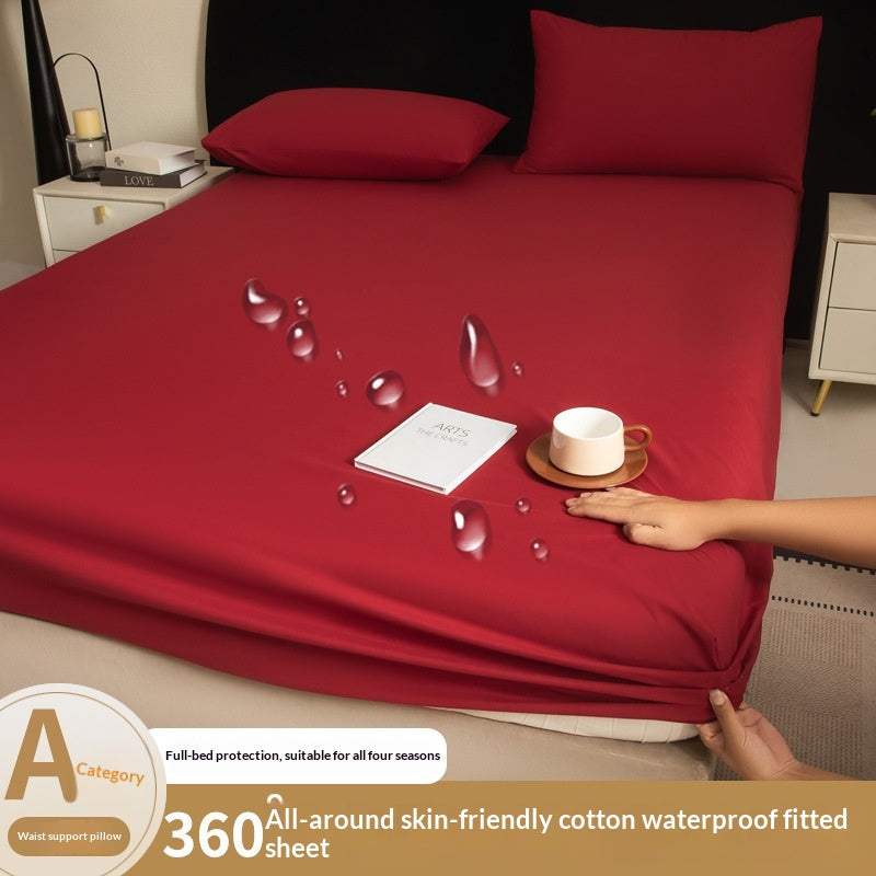 Brushed Imperméable Fitted Sheet Couverture de protection adaptée à la peau