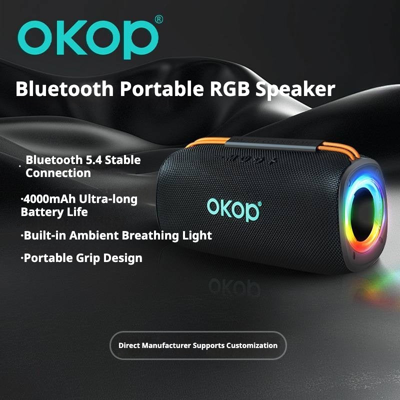 KP-815 Haut-parleur Bluetooth portable le mieux vendu avec éclairage RGB