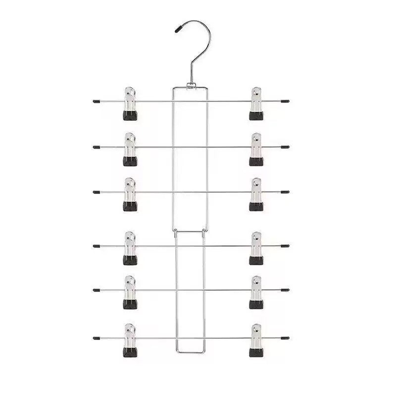 Pantskirt multifonctions Clip entreposage ménager Hanger invisible en acier inoxydable Multi-la