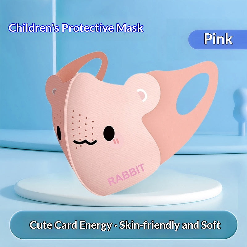 Mignon dessin animé enfants soleil-protection unisexe été UV-proof respirant masque visage