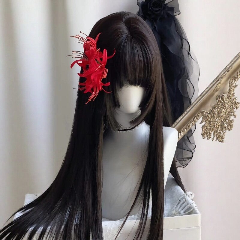Perruque en fibre synthétique pleine tête - Style naturel volumineux pour la fête quotidienne Cosplay