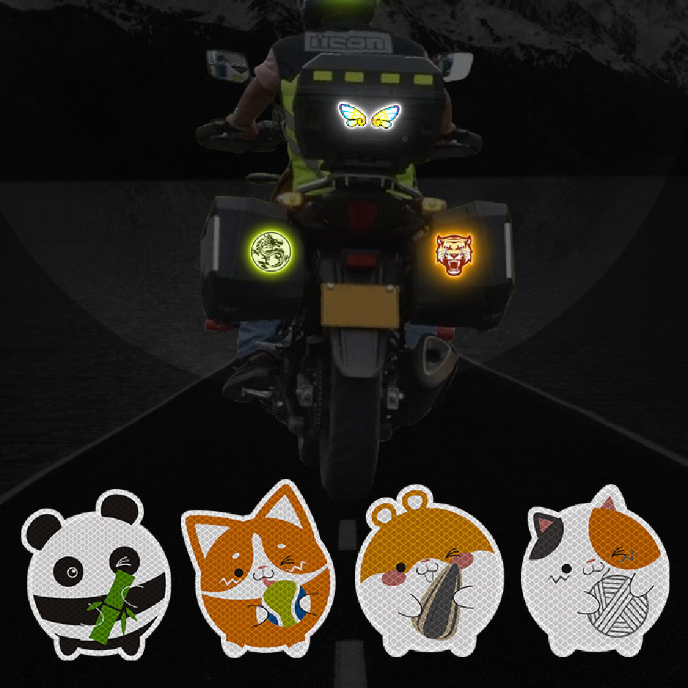 Panneaux d'avertissement réfléchissants pour moto automobile