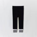 Pantalons de longueur de cheville épais doublés de polaire pour bébé