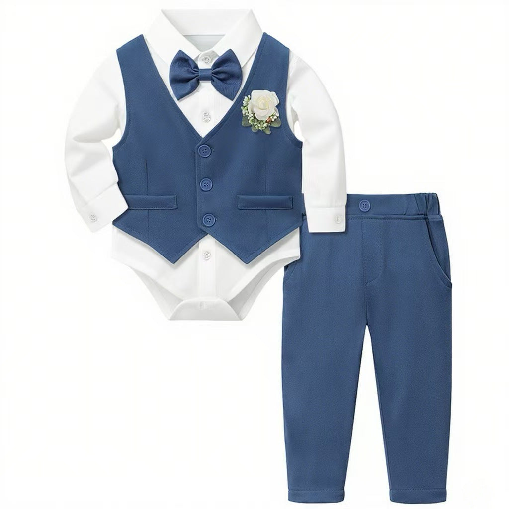 Style Un-Ancien anniversaire Robe Garçons Ensemble de costume Gentleman