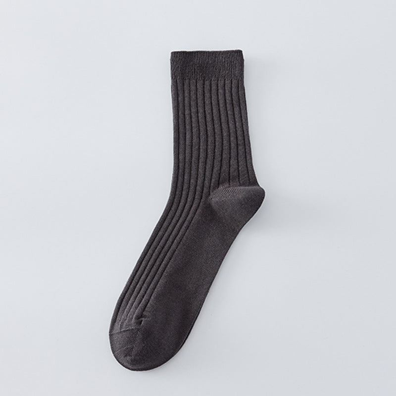 Chaussettes sans couture pour hommes de couleur contrastante tout coton