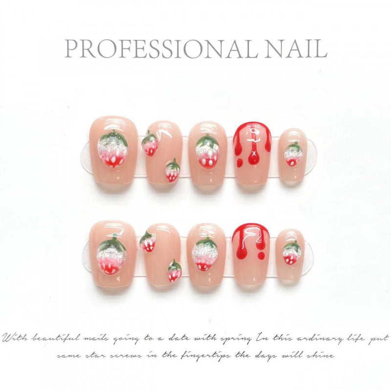 Art des ongles Printemps Petites fleurs Vibe d'été Faux ongles